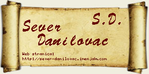 Sever Danilovac vizit kartica